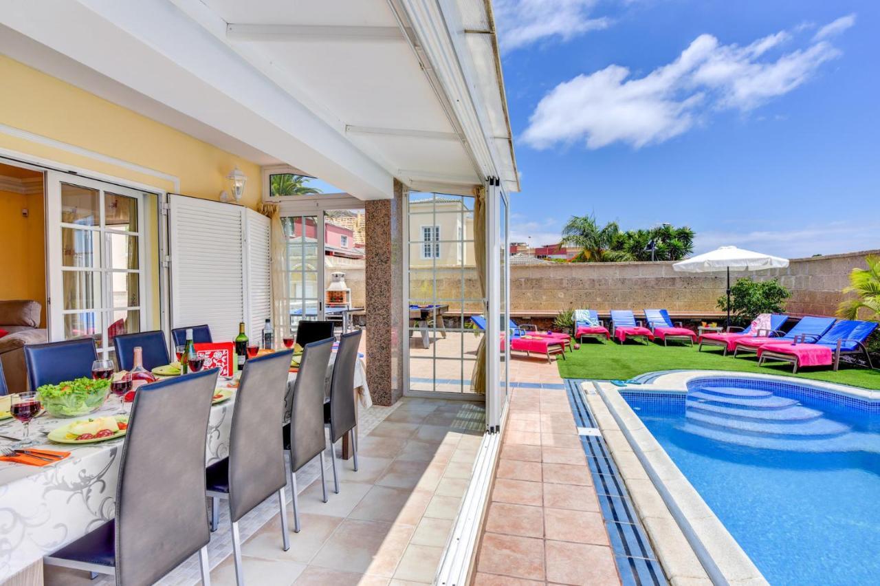 Villa Teide Sol Con Piscina Climatizada, Playa Fanabe, Costa Adeje المظهر الخارجي الصورة